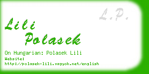 lili polasek business card